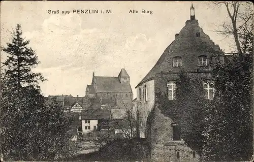 Ak Penzlin in Mecklenburg, Alte Burg