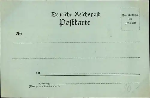 Mondschein Ak Pforzheim im Schwarzwald, Partie im Stadtteil Au