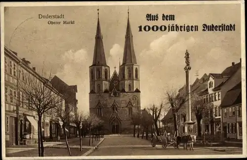 Ak Duderstadt im Eichsfeld, Oberer Markt, 1000 Jahrfeier der Stadt 1929