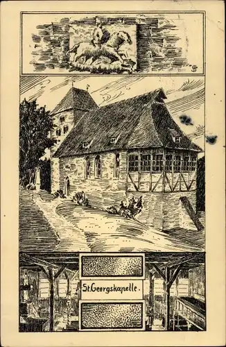 Ak Bad Gandersheim am Harz, St. Georgskapelle