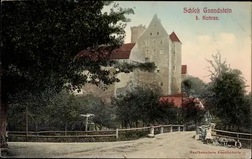 Ak Gnandstein Kohren Sahlis Frohburg in Sachsen, Schloss Gnandstein