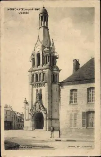 Ak Neufchâtel-sur-Aisne, Kirche