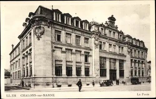 Ak Chalons sur Marne, La Poste