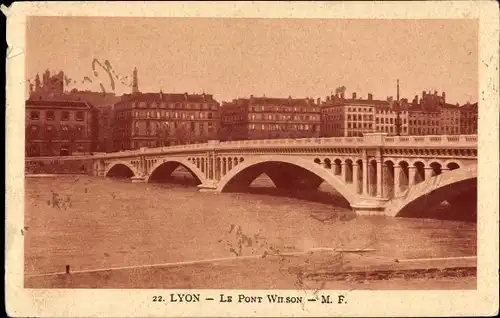 Ak Lyon Rhône, Le Pont Wilson