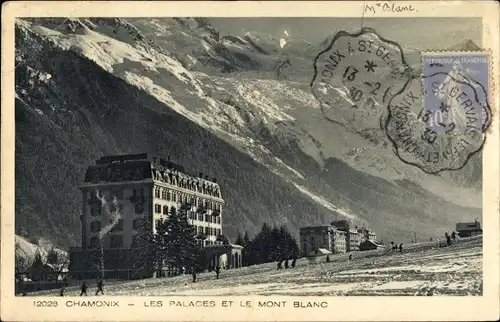 Ak Chamonix Mont Blanc Haute Savoie, Les Palaces