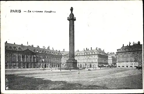 Ak Paris I., La Colonne Vendome