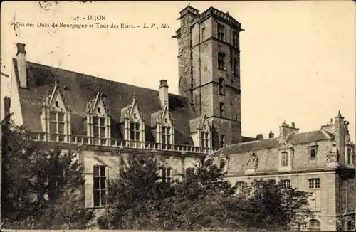 Ak Dijon Côte d'Or, Palast der Herzöge von Burgund, Tour durch die Staaten