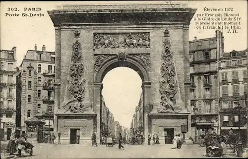 Ak Paris X., Porte Saint-Denis