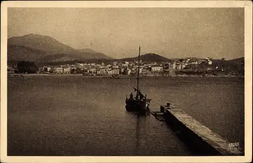 Ak Banyuls sur Mer Pyrénées-Orientales, Überblick über die Bucht