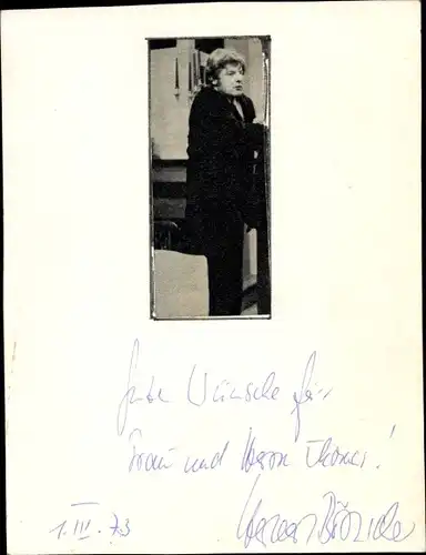 Autogrammkarte Schauspieler Herbert Böttcher, Portrait, Autogramm