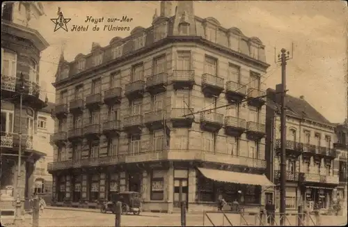 Ak Knokke Heist Heyst Knocke sur Mer Westflandern, Hôtel de l Universe