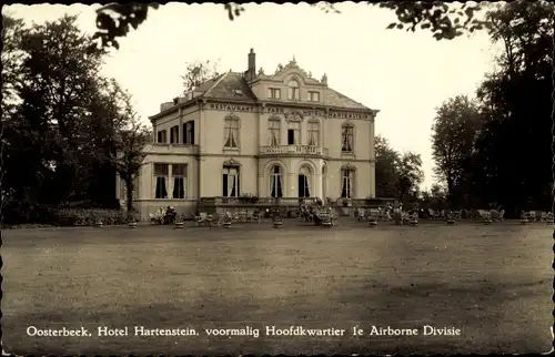 Ak Oosterbeek Renkum Gelderland, Hotel Hartenstein, voormalig Hoofdkwartier 1e Airborne Divisie