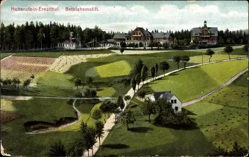 Ak Hohenstein Ernstthal Sachsen, Bethlehemstift mit Umgebung