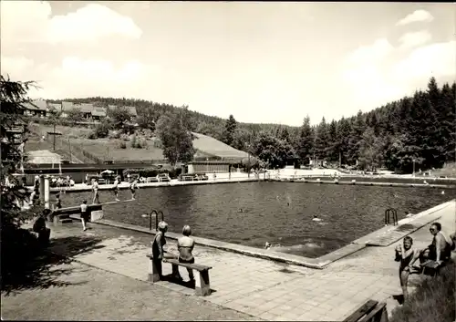 Ak Klingenthal im Vogtland Sachsen, Bad im Dürrenbachtal