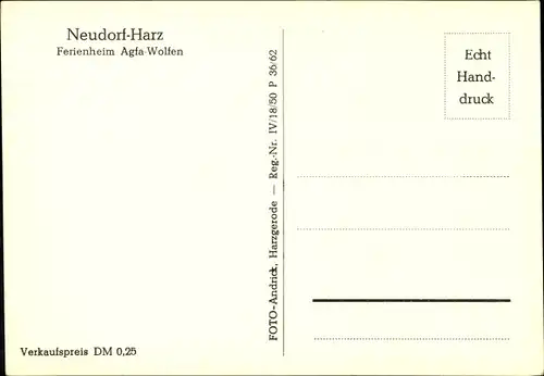 Ak Neudorf Harzgerode am Harz, Ferienheim Agfa-Wolfen, Speisesaal, Palmen