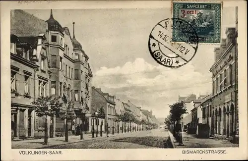 Ak Völklingen im Saarland, Bismarckstraße