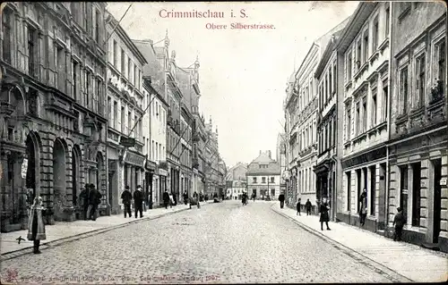 Ak Crimmitschau in Sachsen, Obere Silberstraße