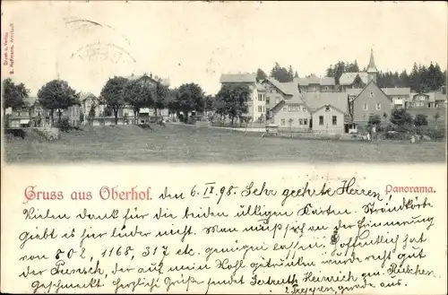 Ak Oberhof im Thüringer Wald, Panorama
