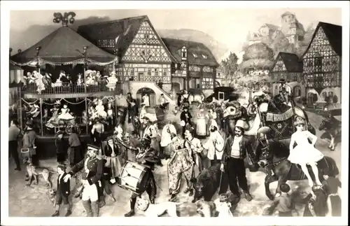 Ak Sonneberg in Thüringen, Deutsches Spielzeugmuseum, Thüringer Kirmes, Weltausstellung Brüssel 1910
