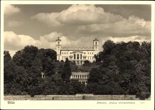 Ak Dresden Loschwitz, Elbschloss, Schloss Albrechtsberg