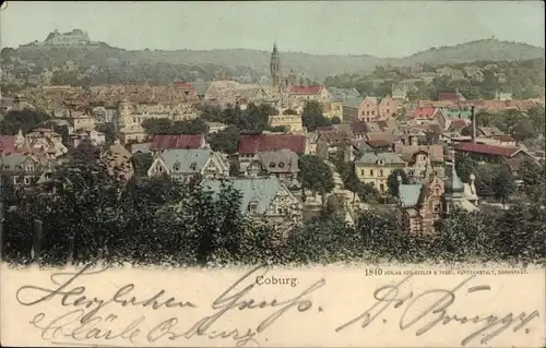 Ak Coburg in Oberfranken, Panorama