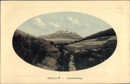 Passepartout Ak Seitenroda in Thüringen, Leuchtenburg bei Kahla