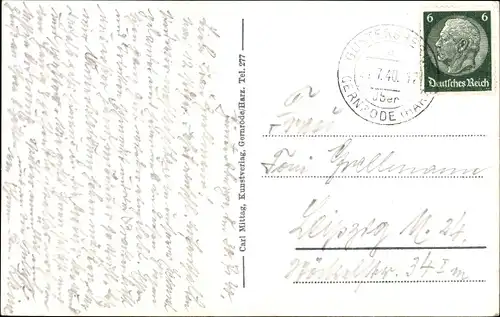 Ak Güntersberge Harzgerode am Harz, Panorama