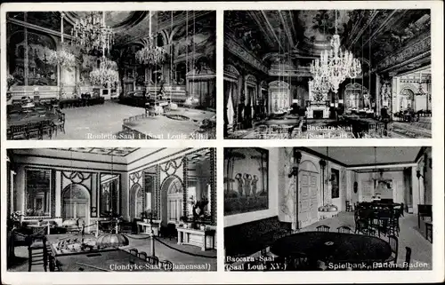 Ak Baden Baden am Schwarzwald, Spiel-Casino, Spielbank, Roulette-Saal