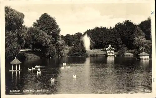 Ak Limbach Wilsdruff Sachsen, Stadtpark