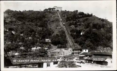 Ak Santos Brasilien, Monte Serrat, Elevadores