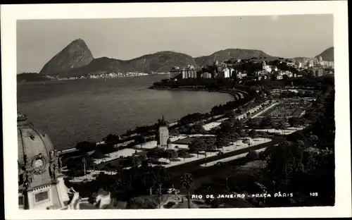 Ak Rio de Janeiro Brasilien, Praca Paris