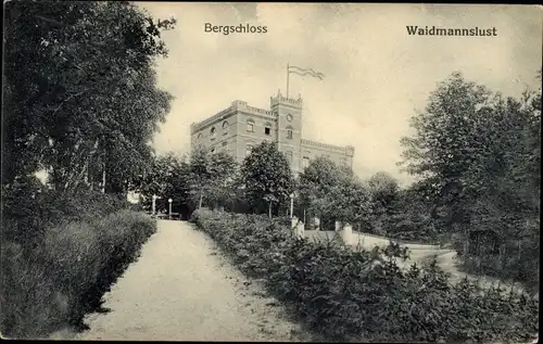 Ak Berlin Reinickendorf Waidmannslust, Bergschloss