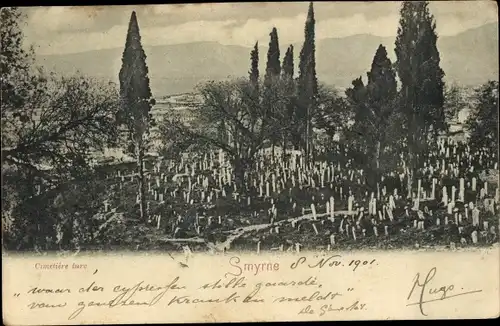 Ak Smyrna Izmir Türkiye, türkischer Friedhof