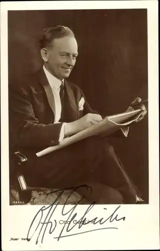 Ak Schauspieler Otto Gebühr, Portrait, Autogramm