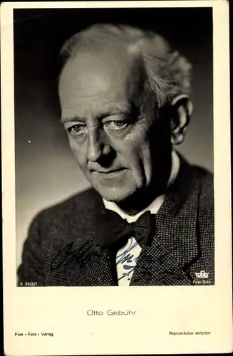 Ak Schauspieler Otto Gebühr, Portrait, Autogramm