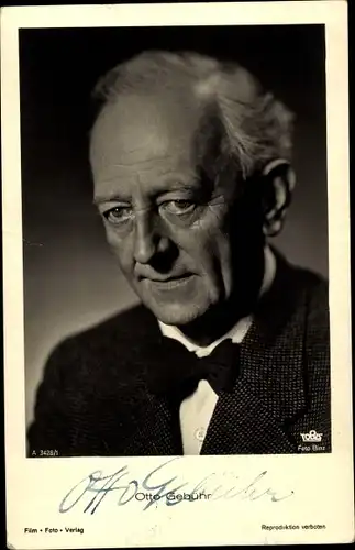 Ak Schauspieler Otto Gebühr, Portrait, Autogramm