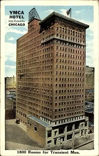 Ak Chicago Illinois USA, YMCA Hotel