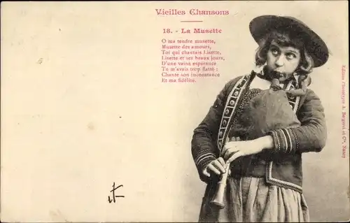 Ak Vieilles Chansons, La Musette, Dudelsack