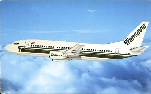 Ak Niederländisches Passagierflugzeug, Boeing 737 300, Transavia