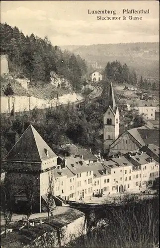 Ak Pfaffenthal Luxemburg, Siechentor, Gasse