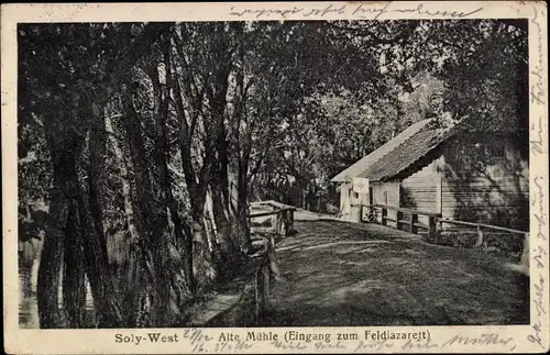 Ak Tschernjachowsk Insterburg Ostpreußen, Soly-West, Alte Mühle, Feldlazarett