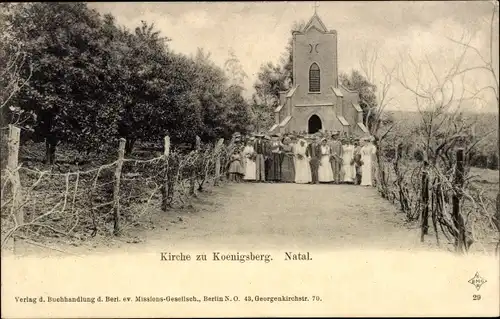 Ak Natal Südafrika, Kirche zu Königsberg