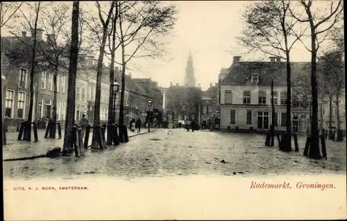 Ak Groningen Niederlande, Rademarkt