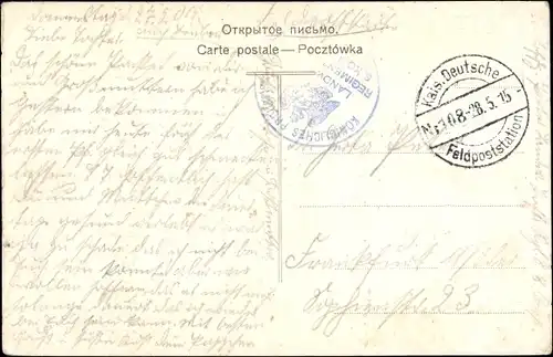 Ak Lodz Lodsch Polen, Gesamtansicht