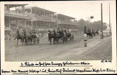 Foto Ak Wien, Pferdegespann, Rennsport, 2. Runde