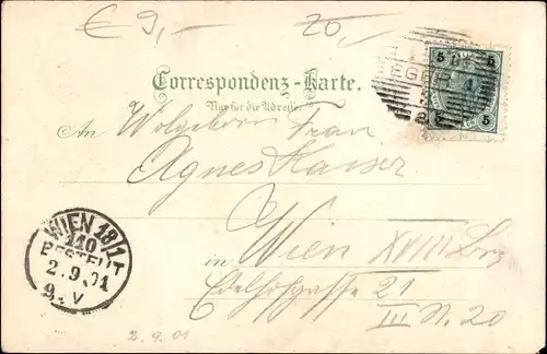 Litho Cheb Eger Reg. Karlsbad, Kirche, Egertal, Mühlerl