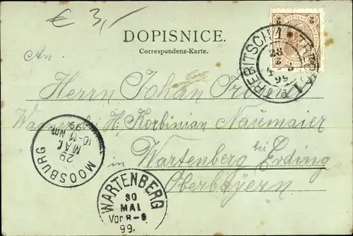 Ak Třebíč Trebitsch Region Hochland, Fluss, Schloss