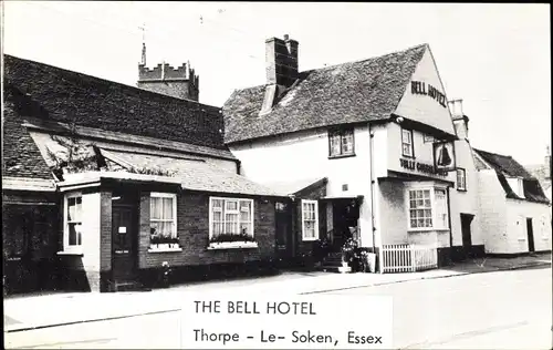 Ak Essex England, Bell Hotel, Thorpe Le Soken