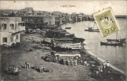 Ak Tripoli Tripolis Libanon, Uferpartie, Boote
