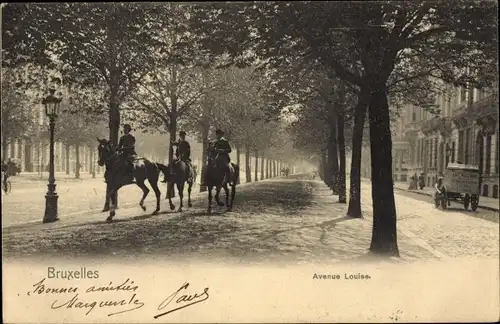 Ak Brüssel Brüssel, Avenue Louise